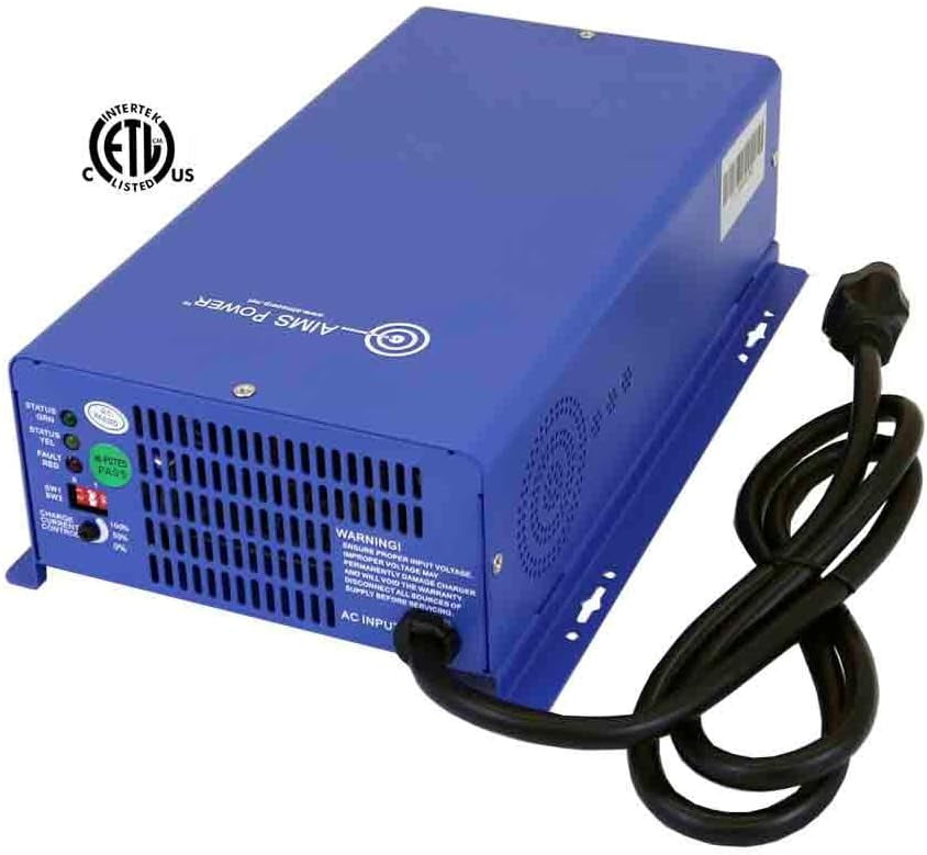 AIMS POWER CON120AC1224DC AC Converter & Battery 12V or 24V Smart Charger 75 amps Listed to UL 458 & CSA