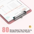 thumbnail image 6 of Plastic Clipboards1/ 2 Pack, A4 Clip Board 8.5x11 for Classroom, with Low Profile Clip, Office & School Supply ﻿, 6 of 7
