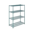 thumbnail image 2 of Nexel Wire Shelving, Green Epoxy, 54"W X 24"D X 74"H, 2 of 4