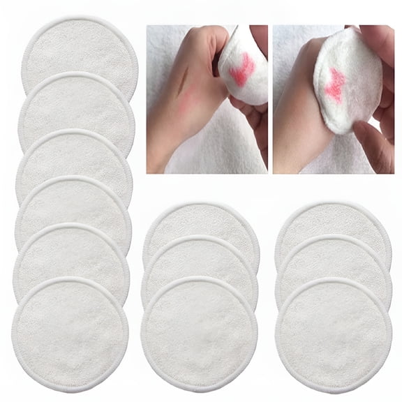 RAGUPEL 30Pieces Reusable Cotton Face Pads,Washable Bamboo Makeup Remover Rounds Cotton,Soft for Adults and Kids Skin Care