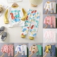 thumbnail image 5 of mgoYE Baby Clothes for Girls Fall Winter 3 6 12 18 Months 1T 2T 3T 4T 5T Girls Outfits Fall Outfits for Kids Toddler Tshirts and Pants Set 4Pcs Size 6-12 Months, 5 of 6