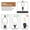 White, variant on Premium American Style Fabric Lampshade Set of 2 for Table and Floor Lamps, Replacement Drum Shade with 8 Inch Harp Stand and E26 UNO Fitter, 13.38 inches / 34 cm Diameter, Linen