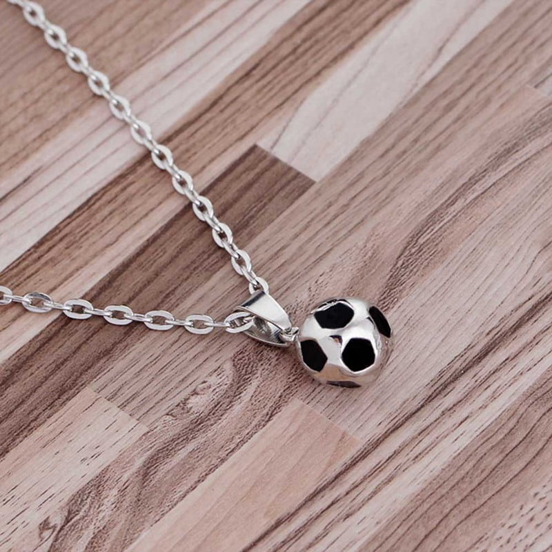 HEQU9117 Personality Football Pendant Necklace Men'S Ball Necklaces