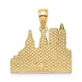 thumbnail image 3 of FB Jewels 14K Yellow Gold Cut Out New York Skyline with Taxi Pendant, 3 of 4