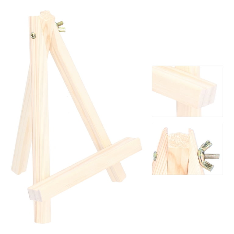 Wood Easel Display Stand Photo Painting Tripod Holder Portable for Kids