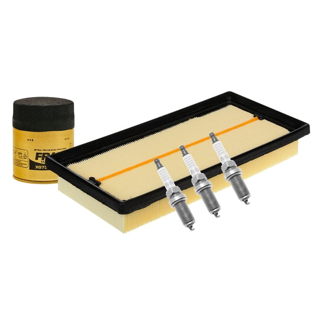 Kit De Bujías Doble Platino, Filtro De Aire Y Filtro Para Aceite Sintético 5 PIEZAS Afinación Sin Aceite Compatible con Attitude 2015 A 2020 Dodge L3 1.2L