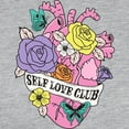 thumbnail image 3 of CafePress - Self Love Club Heart Long Sleeve T Shirt - Womens Baseball Tee, 3 of 4