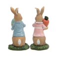 thumbnail image 2 of A Estatuilla de Pascua en miniatura, conejito de resina con zanahoria o huevo, estatua, Carfts para fiesta en casa, decoración de jardín al aire libre, 2 of 5