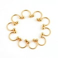 thumbnail image 2 of jiaroswwei 10Pcs Stainless Steel Horseshoe Bar Lip Nose Ear Ring Stud Body Piercing Set, 2 of 8