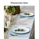 thumbnail image 4 of Placemats Leetaltree, tejido suave, azul cielo, juego de 6 unidades de vinilo PVC, 4 of 8
