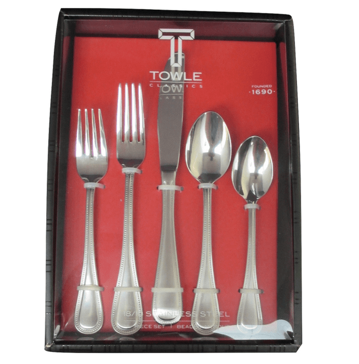 Home & Garden Home 18/10 Beaded Stainless Silverware / Flatware CHOICE