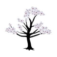 thumbnail image 1 of Floral Peel and Stick Vinyl wall Decal- Cherry Blossom Sticker -Wall Decoration For Home-Easy to use-Wall Mural to Transform a Room with a New Look-Size: 40" x 40"., 1 of 4