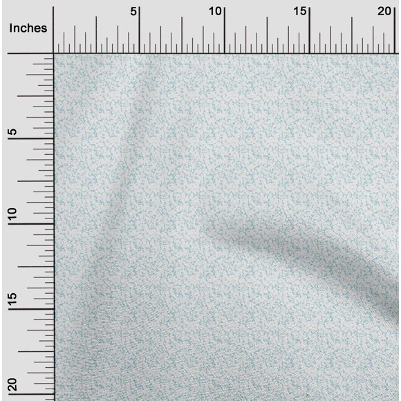oneOone Cotton Cambric Sky Blue Fabric Abstract Texture Sewing Material Print Fabric By The Yard 56 Inch Wide