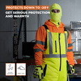 thumbnail image 5 of RefrigiWear HiVis Insulated Softshell High Bib Overalls - Reflective, Water-Resistant, 30°F Comfort Rating, Durable High-Visibility Workwear, 5 of 8