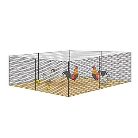 V Protek Mesh Galvanized Fence Wire Poultry Netting Gutter Guards Chicken Run Rabbit Fencing to Keep Out Racoons Gophor Snakes (Best Way To Keep Snakes Out Of Yard)