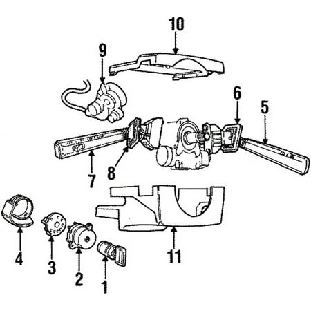 Genuine OE Volvo Wiper Switch - 3523207 Fits select: 1997 VOLVO 850, 1996 VOLVO 850 BASE/GLT