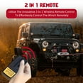 thumbnail image 2 of Huloretions Electric Winch, 13800lbs Truck Winch, Waterproof IP67 80ft Steel Cable Truck Winch with Wireless Handheld Remote, 12V Power Winch Winch, 2 of 8