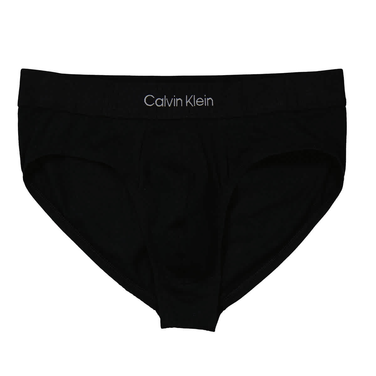 Calvin Klein Men's Black Embossed Logo Cotton Hipster Briefs, Size