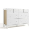 thumbnail image 3 of Storkcraft Horizon 6 Drawer Nursery Double Dresser, White with Driftwood, 3 of 14