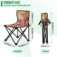 thumbnail image 3 of BZSMCE Camping Chairs Modern Vibrant Floral Symphony Pattern Folding chair, 3 of 8