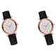 thumbnail image 4 of Guardurnaity Reloj de mujer, reloj de informal ligero a la moda, carcasa de cristal, diario, reloj para chicas, empresa de viajes, hogar Negro 2Conjunto, 4 of 6