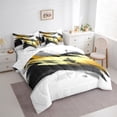 thumbnail image 3 of Homewish Black Golden Splash 7-Piece Twin Bedding Sets For Teens Boys Girls,Abstract Graffiti Bedding Comforter Set,Vintage Aesthetic Breathable Sheet Sets,Luxury Bedroom Decor,Reversible, 3 of 8