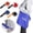 Red, variant on Portable Multifunctional Small Disc Folding Bag, Telescopic Reusable Shopping & Storage Tote with Swivel Tray, Convenient Storage Bag Rotating Wheel