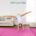 thumbnail image 2 of Best Choice Products 10ftx4ftx2in Folding Gym Mat 4-Panel w/ Carrying Handles & Folding Balance Beam - Aqua, 2 of 9