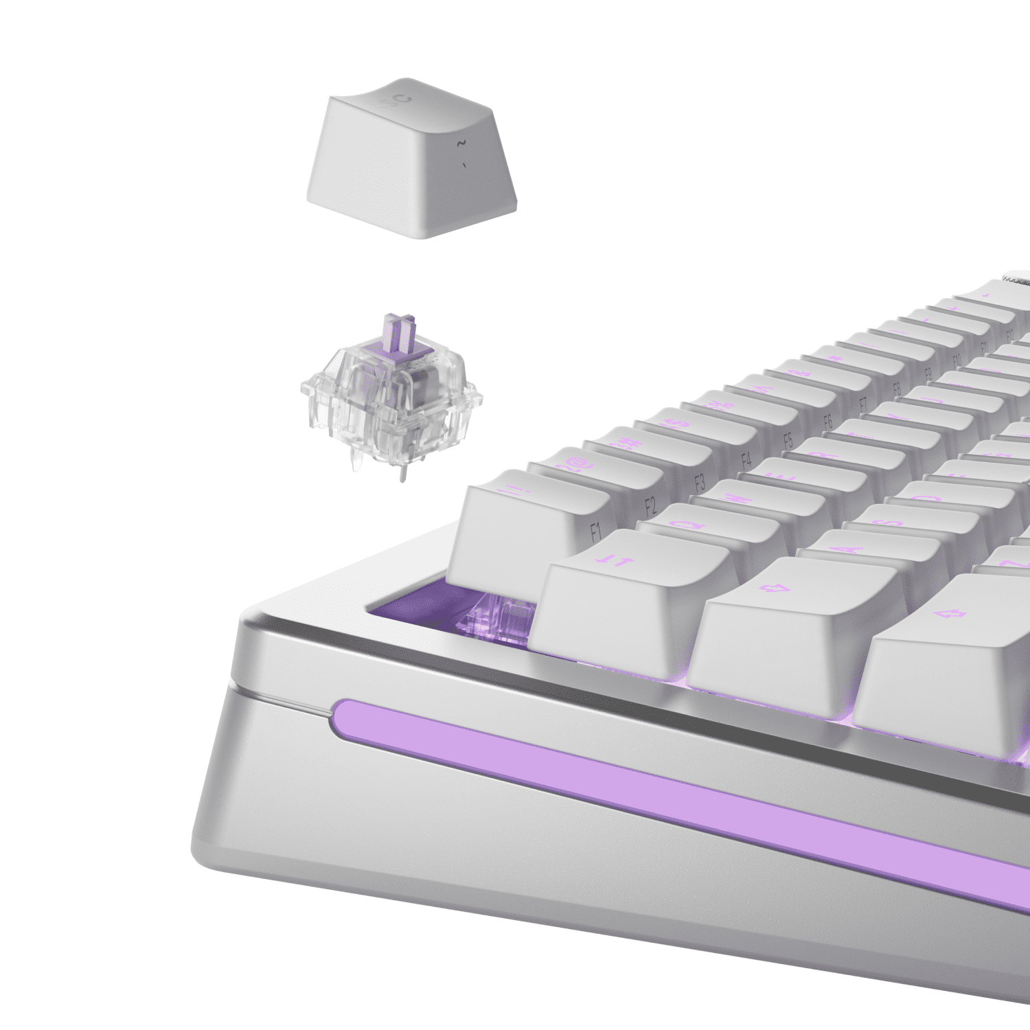 Glorious Gaming Mako Ultralight Lubed 110 Piece Tactile Hot Swappable Durable Polymer Switches for Mechanical Gaming Keyboards