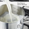 thumbnail image 4 of Cacerola KitchenAid de acero inoxidable de 2 litros con tapa y marcas de medición, 4 of 9