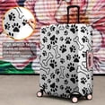 thumbnail image 4 of Pet Paw Print and Bone Luggage Cover Fashion Suitcase Cover Baggage Covers Fit 25-28 Inch Luggage (Go Travel), 4 of 5