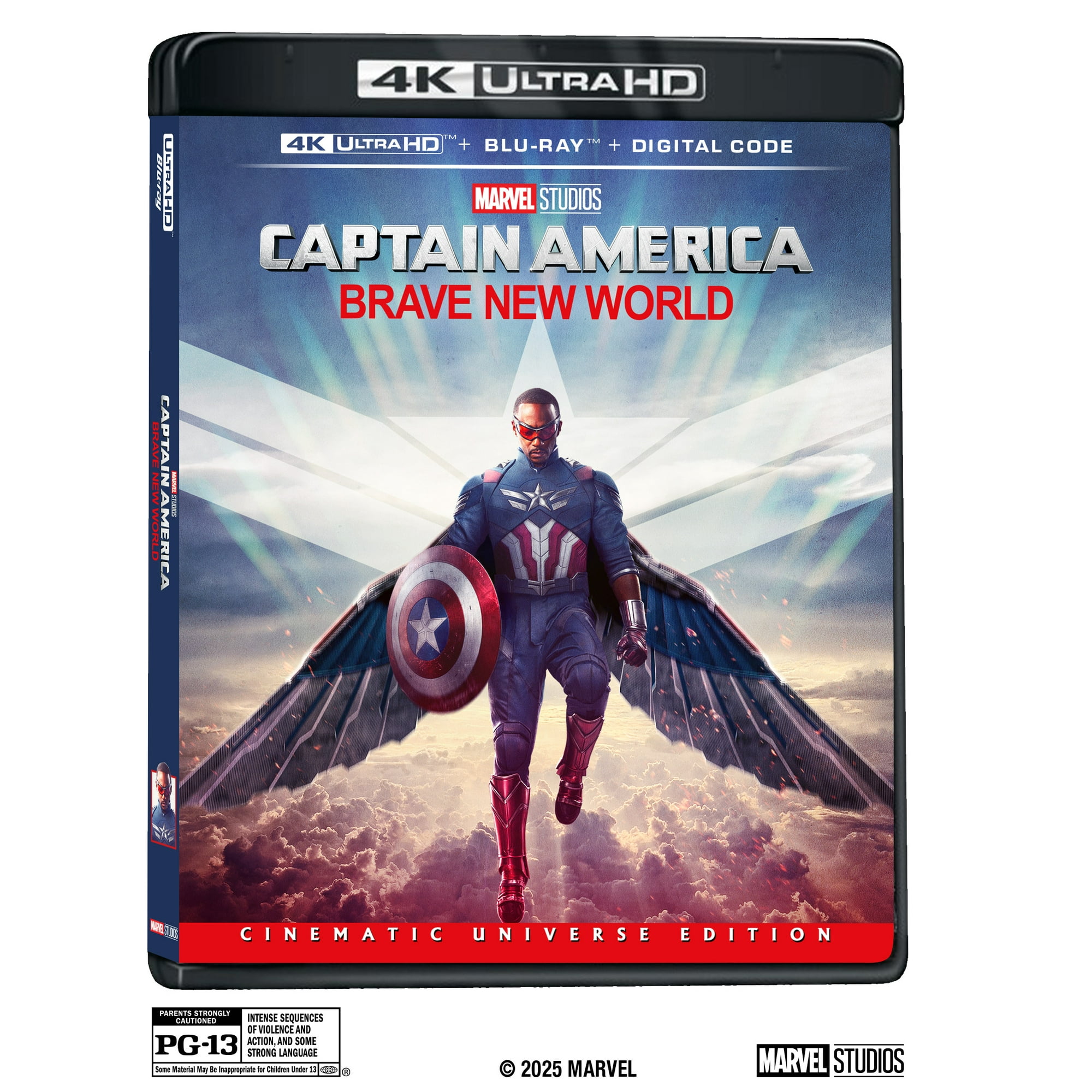 Captain America: Brave New World (4K Ultra HD + Blu-ray + Digital Copy) Disney, Action/Adventure