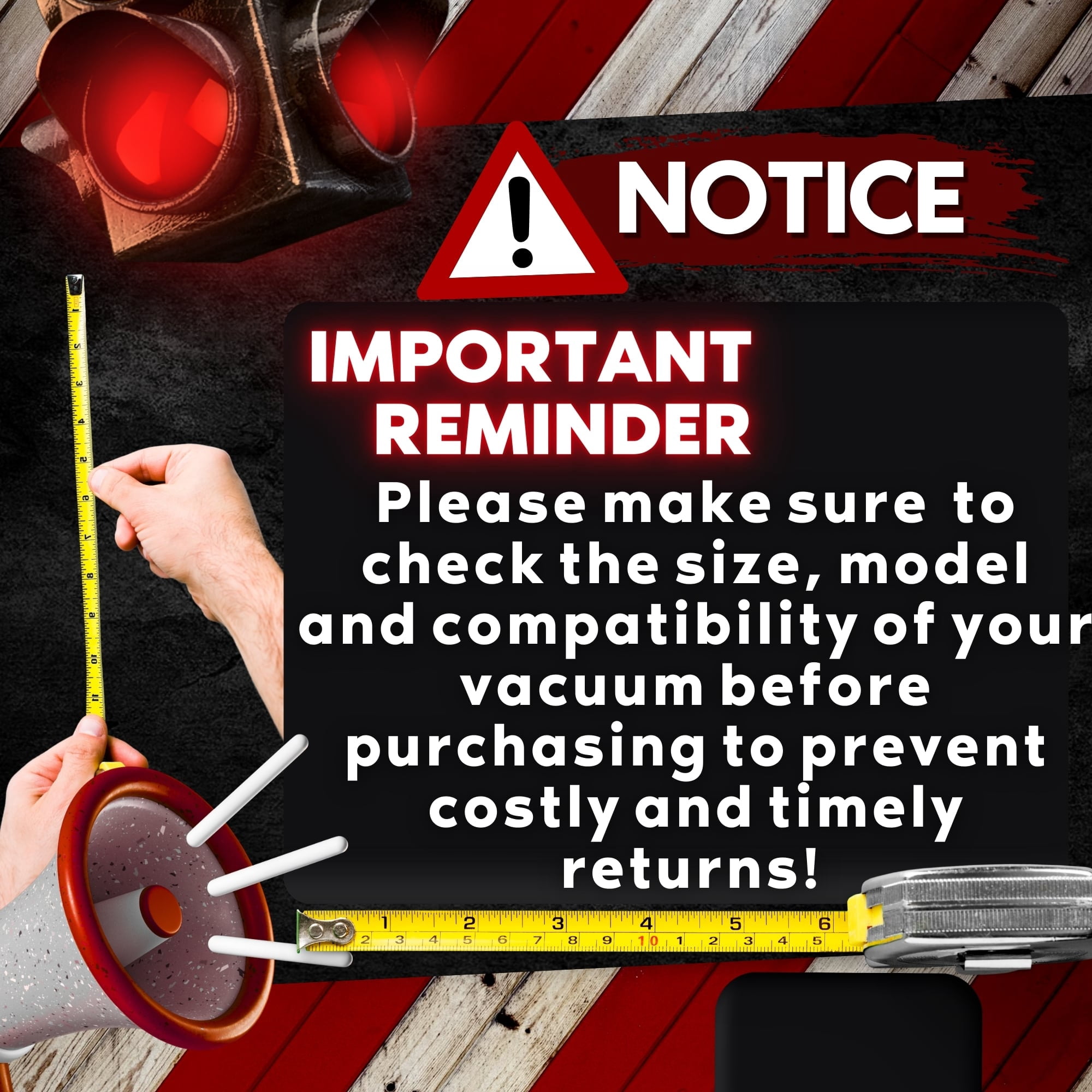 6 Ft Replacement Vacuum Hose for Kirby G Series (G3, G4, G5, G6) & Sentria Models Compatible with Ultimate G Diamond & More Vacuum Cleaner Hose Attachment
