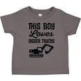 thumbnail image 3 of Inktastic This Boy Loves Digger Trucks Construction Boys Toddler T-Shirt, 3 of 5