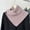 Pink, variant on UTSJKR Women Solid Color Ribbed Knit Faux Collar Neck Guard Winter Triangular Turtleneck Scarf Shawl with Buttons Beige