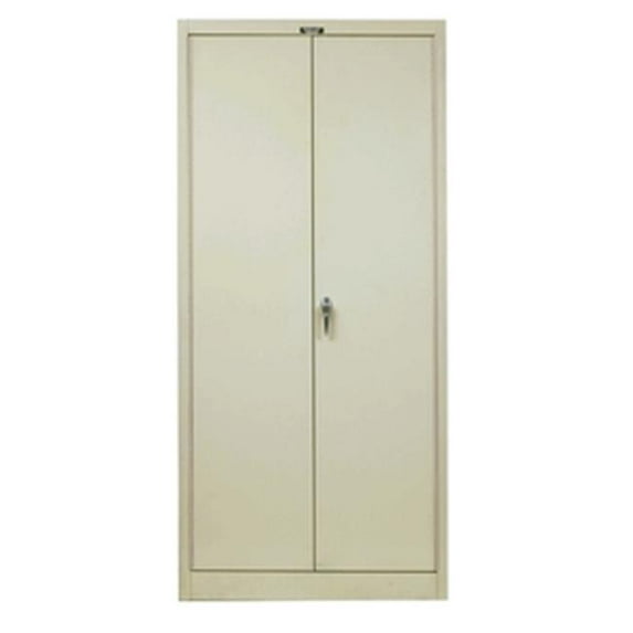 Hallowell 465C18PT 400 Series Stationary Solid Combination Cabinet, 48W in. x 18D in. x 72H in. , 729 Parchment, Single Tier, Double Solid Door, 1-Wide, Knock-down