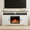White-60", variant on Electactic Electric Fireplace, 48'' Freestanding Fireplace Mantel, with Log & Remote Control, 750W/1500, Adjustable Led Flame, Fireplace TV Stand (White)