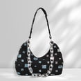 thumbnail image 3 of Bolso de lona para axilas Bolso de hombro con cadena de gran capacidad Casual para el trabajo (Negro) Ndcxsfigh Para Estrenar, 3 of 8
