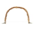 thumbnail image 2 of DIY Real Bamboo Wooden Purse Bag Handle Handbag Replacement , Bronze Buckle, as described, 2 of 8