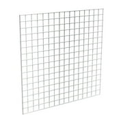Econoco Chrome Grid Panel for Retail Display or Home Storage, 4’ x 4’ - 3 Grid Panels Per Carton