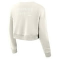 thumbnail image 3 of Women's Fanatics Cream Dallas Cowboys Studio Tri-Blend Cropped Pullover Sweatshirt, 3 of 3