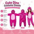 thumbnail image 2 of LIIPEE Kids Halloween Costumes Boys Girls Unisex Fall Winter Cozy Onesies Sleepwear Dinosaur Dress Up Clothes,110, 2 of 7
