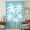 Aqua, White, Cyan, variant on Tropical Palm Tree Sheer Curtains 72" Long for Living Room, Vintage Sage Green Exotic Botanical Plants Light Filtering Privacy Drapes, Breathable Semi Sheer Window Treatment for Bedroom Dining Room