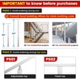 thumbnail image 5 of Cable Railing Post 36 Inch 36"x2"x2" Level Drilled Surface Mount Brushed T304 Stainless Steel Cable Railing System Kit Indoor Outdoor with Paper User Guide PS01 LH4S, 5 of 6