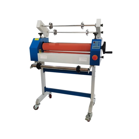 INTSUPERMAI 25In Semi Auto Cold Laminator Automatic/Manual Laminating Machine for Vinyl Photo Film