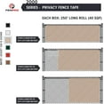 thumbnail image 3 of Fenpro Chain Link Fence Privacy Tape, UV Resistant, Hardware Included, 90% Visibility Blockage (Desert Sand), 3 of 6