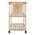 Winsome Wood Mario Utility Kitchen Cart, Natural Finish