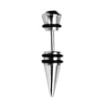 thumbnail image 1 of Mens Stainless Steel Earring Ear Stud Black  Plug Cool Fancy, 1 of 8