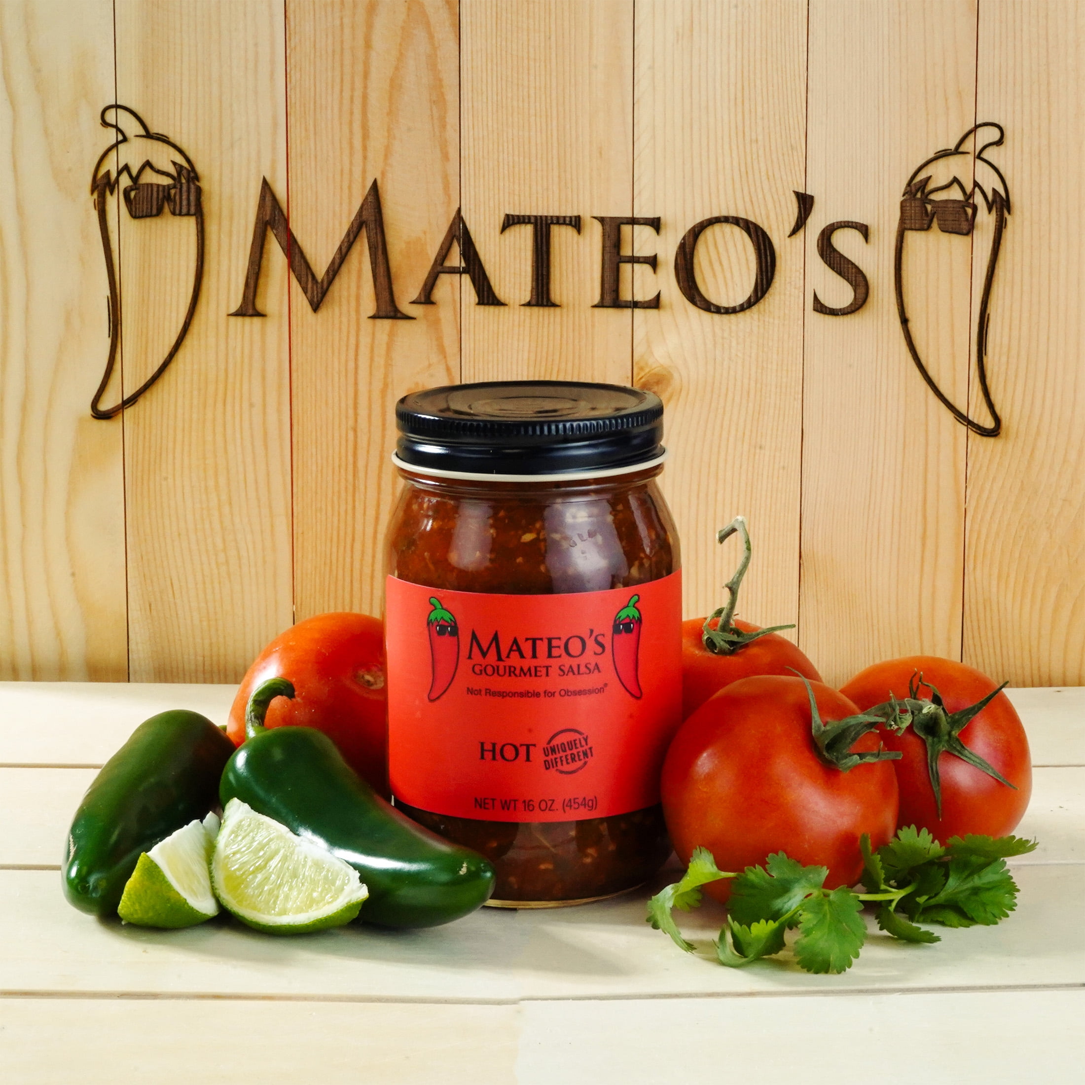 (3 pack) Mateo'S Gourmet Salsa Hot, 16 Oz