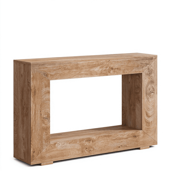 47" Farmhouse Console Table with Storage Shelf, Rustic Sofa Table for Behind Couch, Entryway Table for Living Room, Hallway & Home Decor
